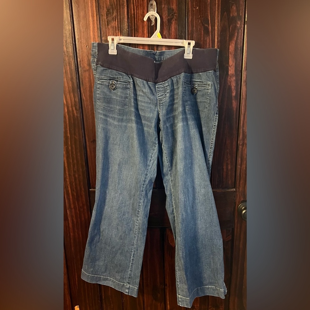 Motherhood Maternity jeans with underbelly band